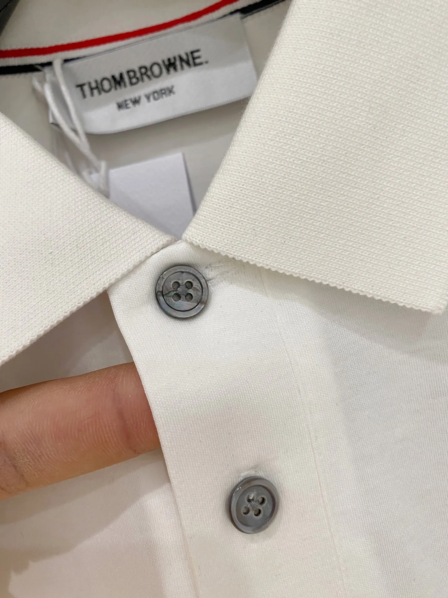 Thom Browne # New Arrival POLO ！ Quality # Breathable Versatile ！ ：Dark Blue White Size：M-XXXL